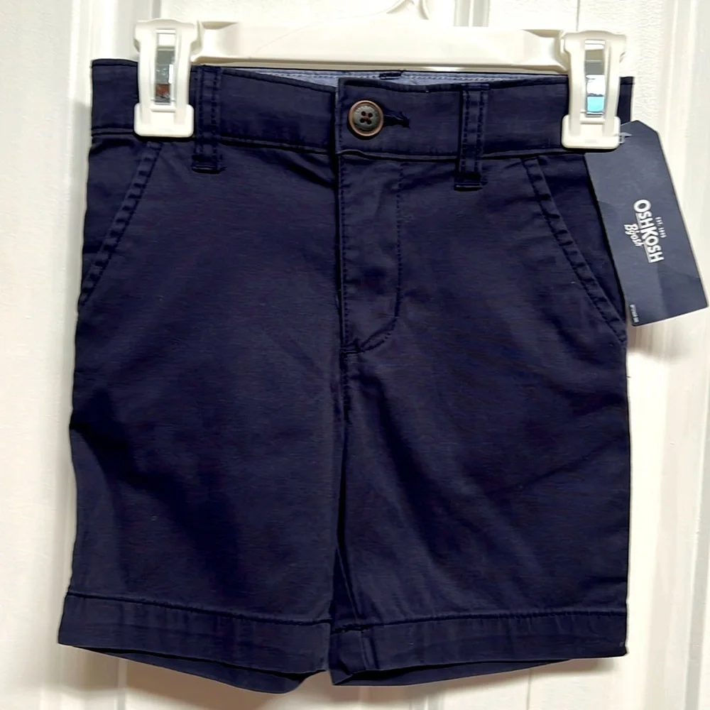 Oshkosh B’gosh Navy Blue 3 Pocket Boys Shorts Size 3T NWT